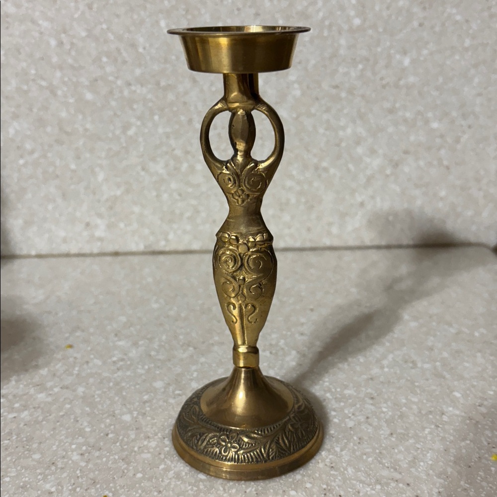Elegant Brass goddess figure incense burner